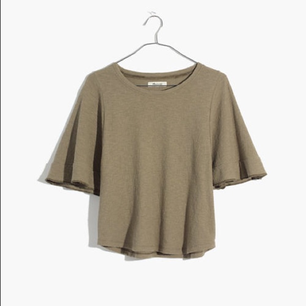 🔥HP🔥 Madewell Flutter Sleeve Top - Picture 1 of 7